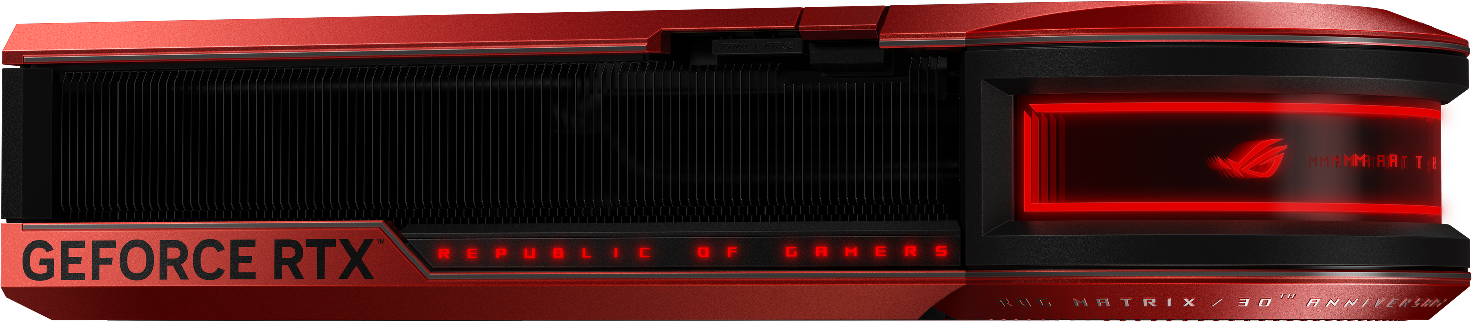 ROG Matrix GeForce RTX 5090 - ASUS Graphics Card 30th Anniversary Edition_Side